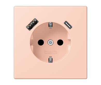 Купить Розетка 2K+З USB Typ AC Jung LC1520-15CA234 Розетка 2K+З USB Typ AC Jung LC1520-15CA234