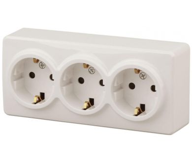 Купить Розетка ЭРА Эксперт 3х2P E Schuko 16A 250V 11-2208-02 Б0020701 Розетка ЭРА Эксперт 3х2P E Schuko 16A 250V 11-2208-02 Б0020701