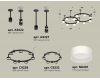 Комплект подвесного светильника Ambrella Light Techno Ring XR92221002 (A9222, A9227, C9238, C9232, N8401)