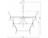Подвесная люстра iLamp Gramercy 15602-19 ANB+CL