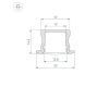 Профиль Arlight ARH-LINE-2315-F-2000 ANOD GOLD 039991