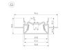 Алюминиевый профиль Arlight Foled-50-Ceil-Center-2000 035769