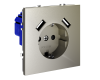 Розетка с USB, А+А Voltum S70 VLS040404 (шелк)