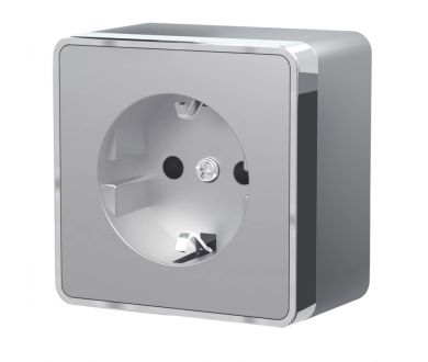 Купить Розетка с заземлением Werkel Gallant серебряный W5071006 4690389167157 Розетка с заземлением Werkel Gallant серебряный W5071006 4690389167157