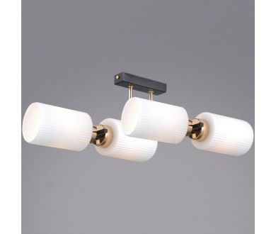 Купить Потолочная люстра Illumico IL0809-4ASQ-25 BK AB NAPLES Потолочная люстра Illumico IL0809-4ASQ-25 BK AB NAPLES