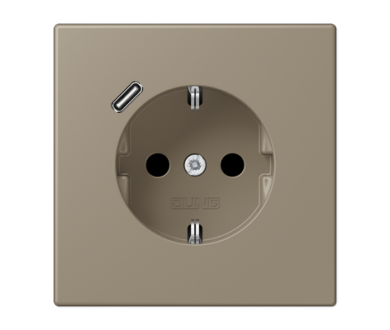 Купить Розетка 2K+З USB Typ C Jung LC1520-18C242 Розетка 2K+З USB Typ C Jung LC1520-18C242