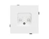 Механизм компьютерной розетки двойной Arlight SCT-TENDO-MPC2-PL-WH (RJ-45, CAT6) 054100