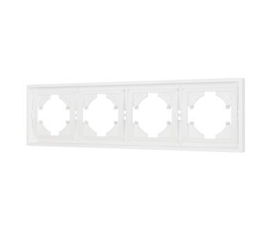 Купить Рамка пластиковая на 4 поста Arlight FRM-TENDO-SFPL-4-WH 054656 Рамка пластиковая на 4 поста Arlight FRM-TENDO-SFPL-4-WH 054656