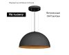 Подвесной светильник Arlight SP-RESTO-HANG-R900-112W Warm3000 (BK, 100 deg, 230V) 039929