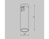 Трековый магнитный светильник Maytoni FOCUS LED TR143-1-5W4K-W-PT