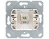Телефонная розетка RJ11 с накладкой, цвет Тауп Jasmart G6101T