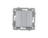 Механизм выключателя трехклавишный непроходной Arlight SWT-MK03-PL-GR-V (250V, 10A) 049898