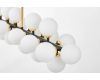 Люстра на штанге Lumina Deco Marsiada LDP 6033-24 BK+GD