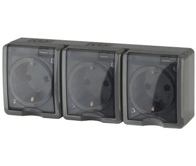 Купить Розетка ЭРА Эксперт 3х2P+E IP54 со шторками 16A 250V 11-2406-03 Б0020723 Розетка ЭРА Эксперт 3х2P+E IP54 со шторками 16A 250V 11-2406-03 Б0020723