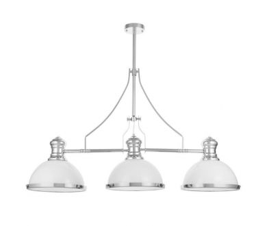 Купить Подвесная люстра Lumina Deco Ettore LDP 710-3 WT+CHR Подвесная люстра Lumina Deco Ettore LDP 710-3 WT+CHR