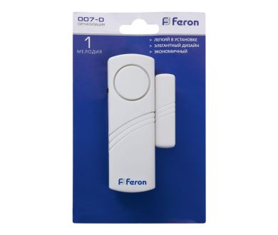 Купить Звонок-сигнализация дверной беспроводной Feron 23602 Звонок-сигнализация дверной беспроводной Feron 23602
