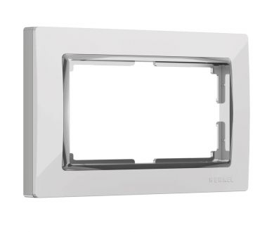 Купить Рамка для двойной розетки Werkel Snabb белый/хром W0081901 4690389161063 Рамка для двойной розетки Werkel Snabb белый/хром W0081901 4690389161063