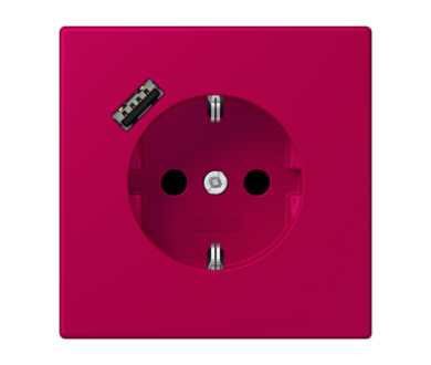 Купить Розетка 2K+З USB Typ A Jung LC1520-18A230 Розетка 2K+З USB Typ A Jung LC1520-18A230