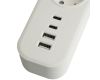 Сетевой фильтр 3-местный с/з и 2 USB-A+2 Type-C Stekker Nova HM21-31-02 50099