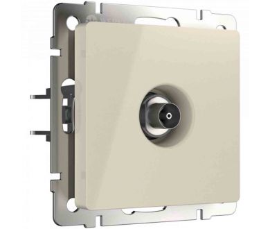 Купить ТВ-розетка проходная Werkel (слоновая кость) W1184003 4690389155819 ТВ-розетка проходная Werkel (слоновая кость) W1184003 4690389155819
