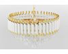 Подвесная люстра Lumina Deco Funneli LDP 6003-500 WT+F.GD