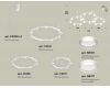 Комплект подвесного светильника Ambrella Light Techno Ring XR92082210 (A9208x3, C9241, C9236, C9231, N8477, N8461)