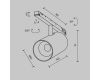 Трековый магнитный светильник Maytoni Technical Focus Led Exility X TR243-12W4K-B