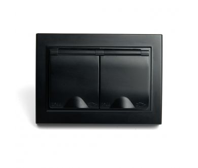 Купить Розетка 2-местная с/з с крышкой Stekker Эрна PST16-9015-03 49138 Розетка 2-местная с/з с крышкой Stekker Эрна PST16-9015-03 49138