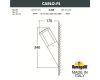 Уличный настенный светильник Fumagalli DR1.571.000.LXU1L
