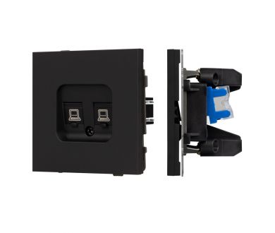 Купить Механизм компьютерной розетки двойной SCT-TENDO-MPC2-SFPL-BK (RJ-45, CAT6) 054595 Механизм компьютерной розетки двойной SCT-TENDO-MPC2-SFPL-BK (RJ-45, CAT6) 054595
