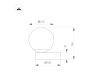 Настольная лампа Arlight SP-ORNELLA-TAB-L150-R125-6W Warm3200-MIX (WH, 300 deg, 230V, TOUCH-DIMM) (IP20 Металл) 059532