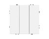 Механизм выключателя трехклавишный непроходной Arlight SWT-NOBE-MK03-SFPL-WH (230V, 10A) (Белый кварц) 061801