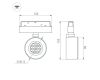 Трековый магнитный светильник Arlight MAG-ORIENT-POINT-R80-12W Warm3000 047141