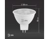 Лампа светодиодная Эра GU5.3 8W 2700K LED Lense MR16-8W-827-GU5.3 Б0054938