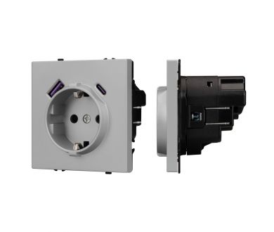 Купить Механизм розетки Arlight с USB зарядкой SCT-NOBE-MUAC-SFPL-IS (230V, 16A) 059445 Механизм розетки Arlight с USB зарядкой SCT-NOBE-MUAC-SFPL-IS (230V, 16A) 059445