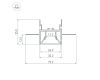 Алюминиевый профиль Arlight FOLED-CEIL-CENTER-3000 044853