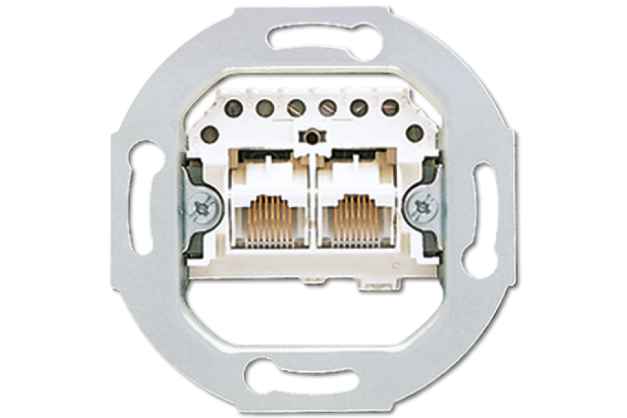 Розетка телефонная Jung UAE2X8UPO
