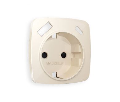 Купить Лицевая панель для розетки с/з со шторками 2USB A+C Ambrella Volt Omega OP3100 Лицевая панель для розетки с/з со шторками 2USB A+C Ambrella Volt Omega OP3100