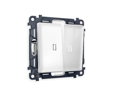 Купить Комплект механизма 2-кл выключателя с подсветкой Ambrella Volt Alfa MA104015 Комплект механизма 2-кл выключателя с подсветкой Ambrella Volt Alfa MA104015
