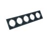 Рамка 5-местная Stekker Мия PFR00-3005-05 черный бархат 50465