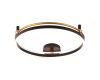 Потолочный светильник Crystal Lux FERNANDO PL72W LED BLACK/GOLD