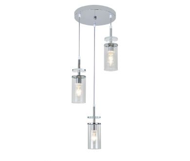 Купить Подвесной светильник Escada Avolto 10191/3 Chrome Подвесной светильник Escada Avolto 10191/3 Chrome