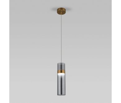 Купить Подвесной светильник Eurosvet Lumen 50244/1 LED латунь/дымчатый a061287 Подвесной светильник Eurosvet Lumen 50244/1 LED латунь/дымчатый a061287