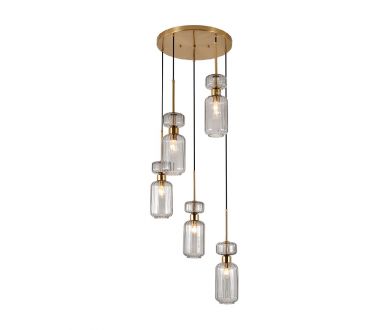Купить Каскадная люстра Escada Gloss 1141/5S Smoke Каскадная люстра Escada Gloss 1141/5S Smoke