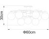 Потолочная люстра Arte Lamp Cloud A8170PL-9SS