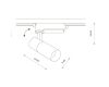 Трековый однофазный светильник Nowodvorski Profile Tinos Led White 10377