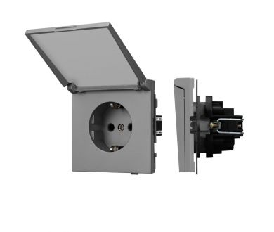 Купить Механизм розетки влагозащищённый Arlight SCT-TENDO-MCP-PL-GR (230V, 16A) 054092 Механизм розетки влагозащищённый Arlight SCT-TENDO-MCP-PL-GR (230V, 16A) 054092
