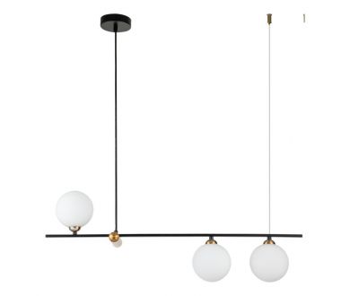 Купить Подвесная люстра Indigo Opaco 11015/3P Black V000152 Подвесная люстра Indigo Opaco 11015/3P Black V000152