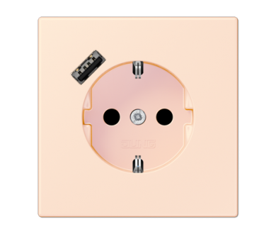 Купить Розетка 2K+З USB Typ A Jung LC1520-18A226 Розетка 2K+З USB Typ A Jung LC1520-18A226