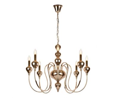 Купить Подвесная люстра iLamp Lady 88003-8 GD Подвесная люстра iLamp Lady 88003-8 GD